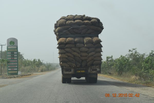 Ghana Trip - Dec 2015 - Truck with Crops